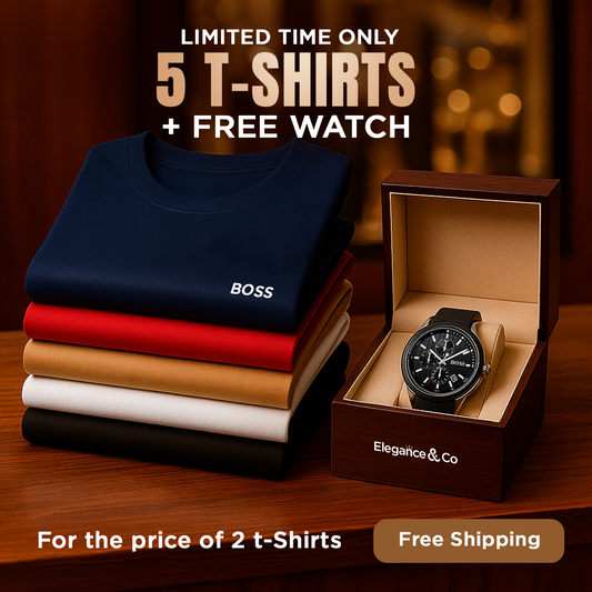 KIT BOSS SHIRTS [PAY 2 GET 5] + WATCH 2